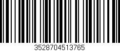 Código de barras (EAN, GTIN, SKU, ISBN): '3528704513765'