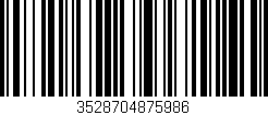 Código de barras (EAN, GTIN, SKU, ISBN): '3528704875986'