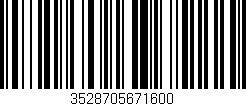 Código de barras (EAN, GTIN, SKU, ISBN): '3528705671600'