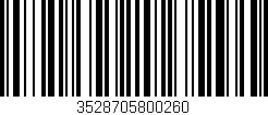 Código de barras (EAN, GTIN, SKU, ISBN): '3528705800260'