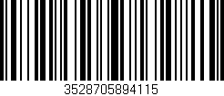Código de barras (EAN, GTIN, SKU, ISBN): '3528705894115'
