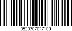 Código de barras (EAN, GTIN, SKU, ISBN): '3528707077189'