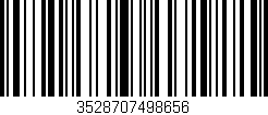 Código de barras (EAN, GTIN, SKU, ISBN): '3528707498656'