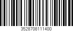 Código de barras (EAN, GTIN, SKU, ISBN): '3528708111400'