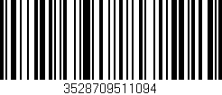 Código de barras (EAN, GTIN, SKU, ISBN): '3528709511094'