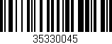Código de barras (EAN, GTIN, SKU, ISBN): '35330045'