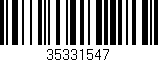Código de barras (EAN, GTIN, SKU, ISBN): '35331547'