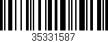 Código de barras (EAN, GTIN, SKU, ISBN): '35331587'