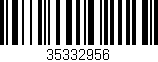 Código de barras (EAN, GTIN, SKU, ISBN): '35332956'