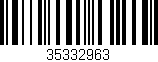 Código de barras (EAN, GTIN, SKU, ISBN): '35332963'