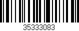 Código de barras (EAN, GTIN, SKU, ISBN): '35333083'