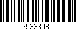Código de barras (EAN, GTIN, SKU, ISBN): '35333085'