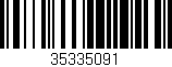 Código de barras (EAN, GTIN, SKU, ISBN): '35335091'