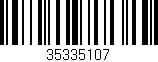 Código de barras (EAN, GTIN, SKU, ISBN): '35335107'