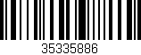 Código de barras (EAN, GTIN, SKU, ISBN): '35335886'
