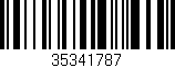 Código de barras (EAN, GTIN, SKU, ISBN): '35341787'