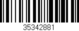 Código de barras (EAN, GTIN, SKU, ISBN): '35342881'