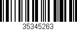 Código de barras (EAN, GTIN, SKU, ISBN): '35345263'