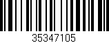 Código de barras (EAN, GTIN, SKU, ISBN): '35347105'