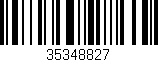 Código de barras (EAN, GTIN, SKU, ISBN): '35348827'