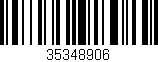 Código de barras (EAN, GTIN, SKU, ISBN): '35348906'