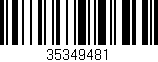Código de barras (EAN, GTIN, SKU, ISBN): '35349481'