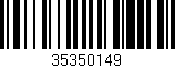 Código de barras (EAN, GTIN, SKU, ISBN): '35350149'