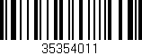 Código de barras (EAN, GTIN, SKU, ISBN): '35354011'