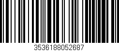 Código de barras (EAN, GTIN, SKU, ISBN): '3536188052687'