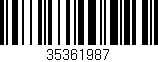 Código de barras (EAN, GTIN, SKU, ISBN): '35361987'