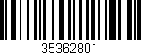 Código de barras (EAN, GTIN, SKU, ISBN): '35362801'