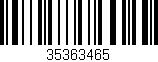 Código de barras (EAN, GTIN, SKU, ISBN): '35363465'