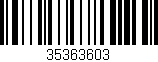 Código de barras (EAN, GTIN, SKU, ISBN): '35363603'