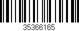 Código de barras (EAN, GTIN, SKU, ISBN): '35366165'