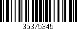 Código de barras (EAN, GTIN, SKU, ISBN): '35375345'