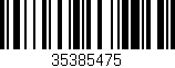 Código de barras (EAN, GTIN, SKU, ISBN): '35385475'