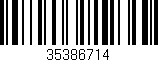 Código de barras (EAN, GTIN, SKU, ISBN): '35386714'