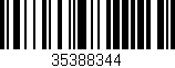Código de barras (EAN, GTIN, SKU, ISBN): '35388344'