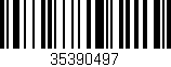 Código de barras (EAN, GTIN, SKU, ISBN): '35390497'