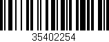 Código de barras (EAN, GTIN, SKU, ISBN): '35402254'