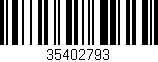Código de barras (EAN, GTIN, SKU, ISBN): '35402793'