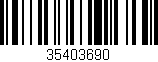 Código de barras (EAN, GTIN, SKU, ISBN): '35403690'