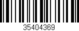Código de barras (EAN, GTIN, SKU, ISBN): '35404369'