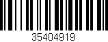 Código de barras (EAN, GTIN, SKU, ISBN): '35404919'