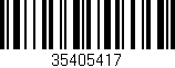 Código de barras (EAN, GTIN, SKU, ISBN): '35405417'