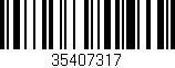 Código de barras (EAN, GTIN, SKU, ISBN): '35407317'