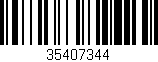 Código de barras (EAN, GTIN, SKU, ISBN): '35407344'