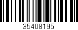 Código de barras (EAN, GTIN, SKU, ISBN): '35408195'