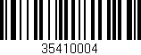 Código de barras (EAN, GTIN, SKU, ISBN): '35410004'