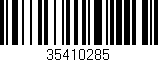 Código de barras (EAN, GTIN, SKU, ISBN): '35410285'